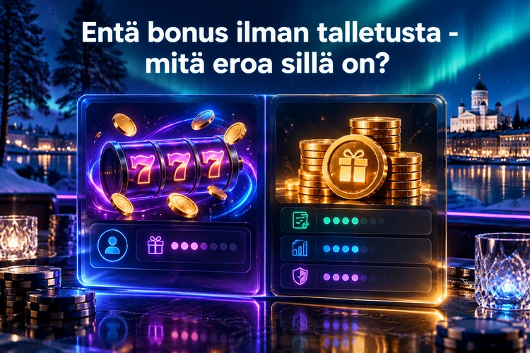 Entä bonus ilman talletusta - mitä eroa sillä on?