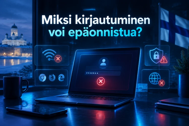 Miksi kirjautuminen voi epäonnistua?