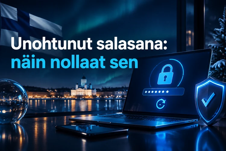 Unohtunut salasana: näin nollaat sen