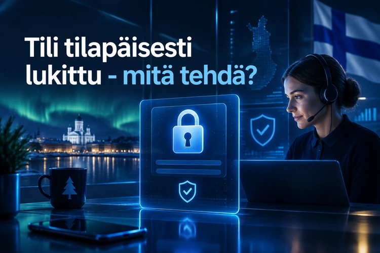 Tili tilapäisesti lukittu - mitä tehdä?