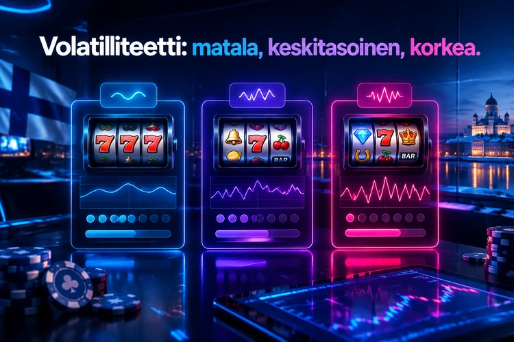 Volatiliteetti: matala, keskitasoinen, korkea