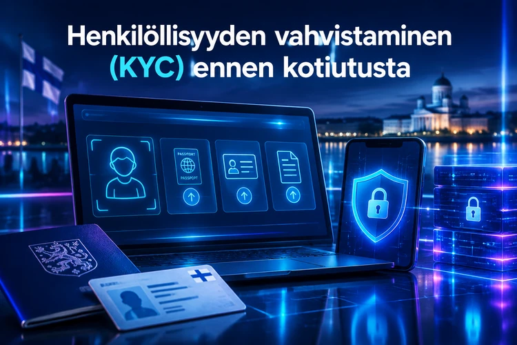 Henkilöllisyyden vahvistaminen (KYC) ennen kotiutusta